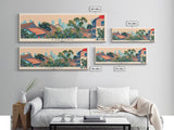 Chengdu, China Panoramic Canvas Print, Chengdu, China Painting, China Art, Chengdu Travel Poster, Travel Art, Vacation Gift
