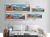 Chiclayo, Peru Panoramic Canvas Print, Chiclayo, Peru Painting, Peru Art, Chiclayo Travel Poster, Travel Art, Guest Room Painting