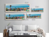 Chimbote, Peru Panoramic Canvas Print, Chimbote, Peru Painting, Peru Art, Chimbote Travel Poster, Travel Art, Housewarming Gift