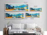 Chincha, Peru Panoramic Canvas Print, Chincha, Peru Painting, Peru Art, Chincha Travel Poster, Travel Art, Guest Room Painting