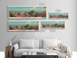 Chitungwiza, Zimbabwe Panoramic Canvas Print, Chitungwiza, Zimbabwe Painting, Zimbabwe Art, Chitungwiza Travel Poster, Travel Art, Vacation Gift