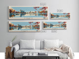 Kanata, Canada Panoramic Canvas Print, Kanata, Canada Painting, Canada Art, Kanata Travel Poster, Travel Art, Guest Room Painting