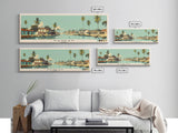 Kankan, Guinea Panoramic Canvas Print, Kankan, Guinea Painting, Guinea Art, Kankan Travel Poster, Travel Art, Guest Room Painting