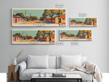 Mutare, Zimbabwe Panoramic Canvas Print, Mutare, Zimbabwe Painting, Zimbabwe Art, Mutare Travel Poster, Travel Art, Vacation Gift