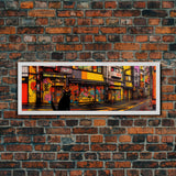 Black Cat Art Print, Framed Wall Art, Punk Cart Art, This Cat Is From The Streets, Colorful Cat  Lover Art