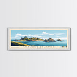 Chausey Islands, France Panoramic Beach Print, Vacation Gift, France Wall Art, Beach Painting, Beach Decor, Beach Painting
