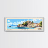 Corfu, Greece Panoramic Print, Vacation Gift, Greece Wall Art, Vacation Wall Art, Vacatation Memories, Beach Decor, Beach Or Lakehouse Art
