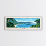 Koh Tao, Thailand Panoramic Beach Print, Vacation Gift, Thailand Wall Art, Beach Painting, Beach Decor, Beach Painting