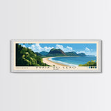 Praia do Leão, Brazil Panoramic Beach Print, Vacation Gift, Brazil Wall Art, Framed Canvas Print, Framed Beach Painting