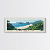 Praia do Rosa, Brazil Panoramic Print, Vacation Gift, Brazil Wall Art, Beach Painting, Beach Decor, Beach Or Lakehouse Art