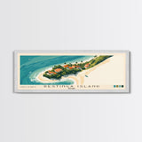 Restinga Island, Brazil Panoramic Print, Vacation Gift, Brazil Wall Art, Beach Painting, Beach Decor, Beach Or Lakehouse Art