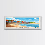 Southwold, United Kingdom Panoramic Print, Vacation Gift, United Kingdom Wall Art, Beach Painting, Beach Decor, Beach Or Lakehouse Art