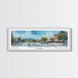 Thousand Oaks California Travel Poster, Framed Canvas Print, Wall Art, Home Decor, Travel Print, Office Decor, Living Room Art, Gift Idea