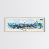 Cherkasy Ukraine Travel Art, City Art, Framed Canvas Print or Metal Wall Art, Europe Travel Poster, Panoramic Wall Art, Extra Wide Wall Art