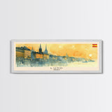 Lund Sweden Travel Print Wall Art, Panoramic City Art, Travel Art, Wall Decor, Vacation Gift, Framed Canvas Print Or Metal Art