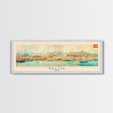 Palma Spain Travel Art, City Art, Framed Canvas Print or Metal Wall Art, Europe Travel Poster, Panoramic Wall Art, Extra Wide Wall Art