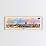 Parnu Estonia Travel Print Wall Art, Panoramic City Art, Travel Art, Wall Decor, Vacation Gift, Framed Canvas Print Or Metal Art