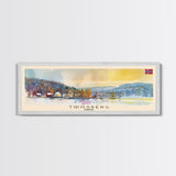Tonsberg Norway Travel Print Wall Art, Panoramic City Art, Travel Art, Wall Decor, Vacation Gift, Framed Canvas Print Or Metal Art
