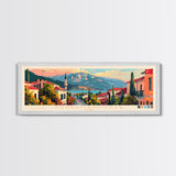 Kahramanmaras Turkey Panoramic Travel Poster, Framed Canvas Print or Metal Wall Art, Travel Art, Home Decor, Panoramic Painting, Midcentury Art