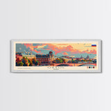 Oryol Russia Wall Art, Panoramic Travel Poster, Panoramic Framed Canvas Print, City Wall Art, Wall Hanging Home Decor, Travel Art