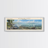 Seneca Lake New York Panoramic Framed Canvas Print, Lake House Decor, Wall Art, Travel Poster, Serene Lake Scene, Bedroom Decor