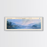 Taylorsville Lake Kentucky Panoramic Wall Art, Framed Canvas Print, Lake House Decor, Travel Poster, Scenic Lake Scene, Bedroom Decor, Wall Art
