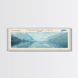 Walker Lake USA Nevada Panoramic Wall Art, Framed Canvas Print, Lake House Decor, Travel Poster, Beautiful Lake Scene, Bedroom Decor