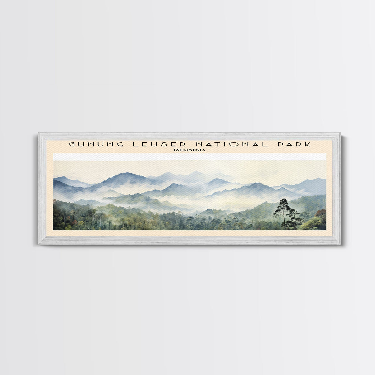 Gunung Leuser National Park Wall Art Travel Poster Print, Gift For Travel Lover, Vacation Gift, COUNTRY Wall Art, Home Decor, Original Art