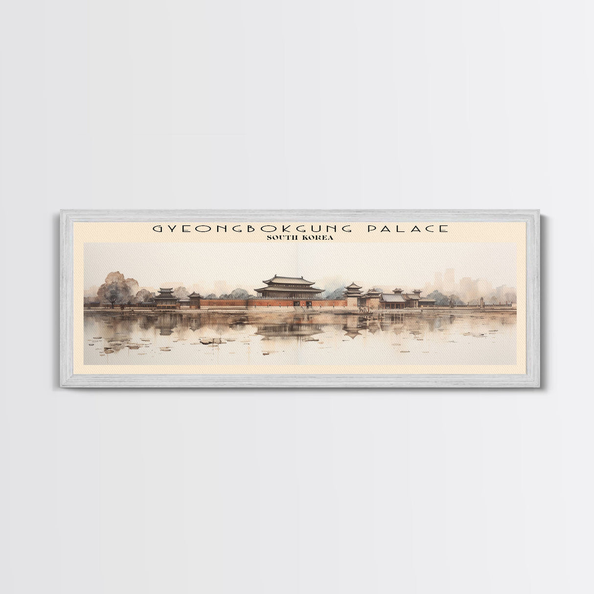 Gyeongbokgung Palace Travel Print Wall Art, Travel Poster Print, Retro Style COUNTRY Home Decor, Wall Hanging, Travel Gift Idea, Unique Metal Art