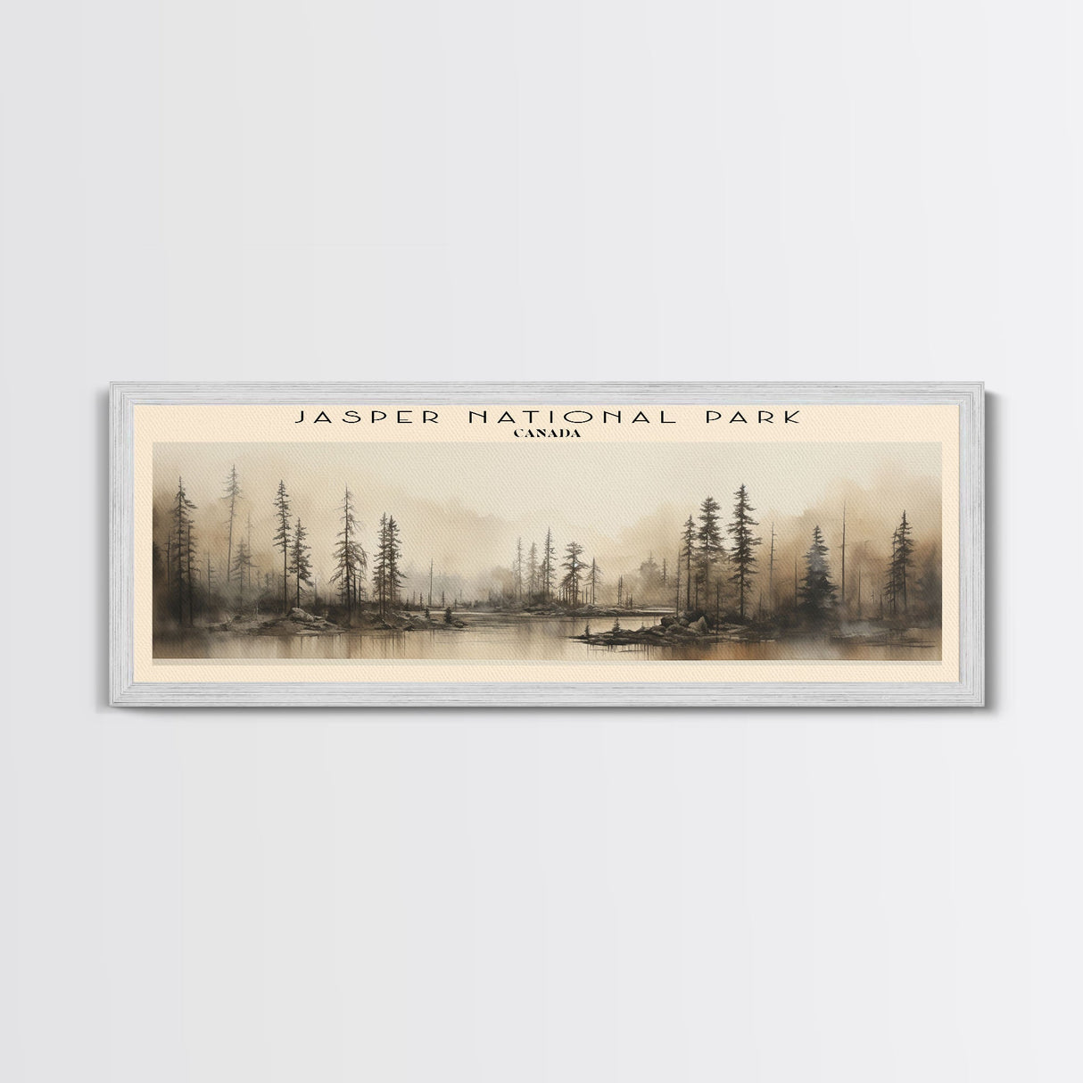 Jasper National Park Travel Print Wall Art, Travel Poster Print, Retro Style COUNTRY Home Decor, Wall Hanging, Travel Gift Idea, Unique Metal Art