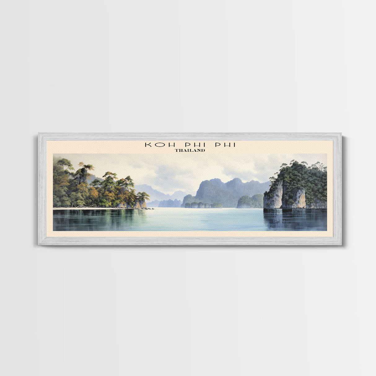Koh Phi Phi Travel Poster Print, Framed Canvas Wall Art, Metal Wall Art, COUNTRY art, Gift For Him, Travel Wall Art, Travel Lover Gift