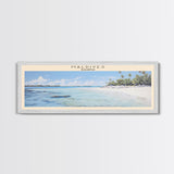 Maldives Travel Poster Print, Framed Canvas Print, COUNTRY Travel Art, Wood Framed Art, Wall Hanging, Home Decor