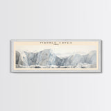 Gullfoss Waterfall Travel Poster Print, Framed Canvas Wall Art, Metal Wall Art, COUNTRY art, Gift For Him, Travel Wall Art, Travel Lover Gift