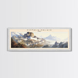 Potala Palace COUNTRY Travel Poster Print, Framed Canvas Print, COUNTRY Travel Art, Wood Framed Art, Wall Hanging, Home Decor