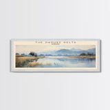 The Danube Delta Travel Poster Print, Framed Canvas Wall Art, Metal Wall Art, COUNTRY art, Gift For Him, Travel Wall Art, Travel Lover Gift