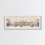 The Royal Palace of Madrid COUNTRY Travel Poster Print, Framed Canvas Print, COUNTRY Travel Art, Wood Framed Art, Wall Hanging, Home Decor
