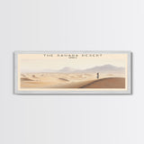 The Sahara Desert Framed Canvas Print Travel Poster | Wall Art | Home Decor | Gift For Travel Lover | Wall Hanging | Original Art