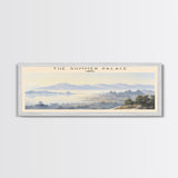 The Summer Palace COUNTRY Travel Poster Print, Framed Canvas Print, COUNTRY Travel Art, Wood Framed Art, Wall Hanging, Home Decor