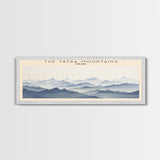 The Tatra Mountains Wall Art Travel Poster Print, Gift For Travel Lover, Vacation Gift, COUNTRY Wall Art, Home Decor, Original Art