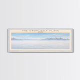 The Uyuni Salt Flats COUNTRY | Framed Travel Poster Canvas Print | Trendy Wall Art | Watercolor Painting | Living Room Art | Unique Art