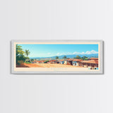 Cabinda, Angola Panoramic Travel Poster Canvas Print, Cabinda, Angola Painting, Angola Art, Cabinda Travel Art, Guest Room Painting