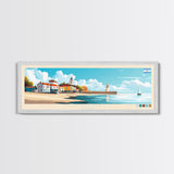 Corrientes, Argentina Travel Poster Panoramic Canvas Print, Corrientes, Argentina Painting, Argentina Art, Corrientes Travel Art, Guest Room Painting