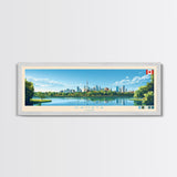 Kanata, Canada Travel Poster Panoramic Canvas Print, Kanata, Canada Painting, Canada Art, Kanata Travel Art, Guest Room Painting