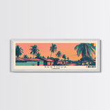 Bertoua, Cameroon Panoramic Canvas Print, Bertoua, Cameroon Painting, Cameroon Art, Bertoua Travel Poster, Travel Art, Guest Room Painting