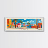 Biskra, Algeria Panoramic Canvas Print, Biskra, Algeria Painting, Algeria Art, Biskra Travel Poster, Travel Art, Living Room Painting