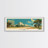 Brasilia, Brazil Panoramic Canvas Print, Brasilia, Brazil Painting, Brazil Art, Brasilia Travel Poster, Travel Art, Housewarming Gift