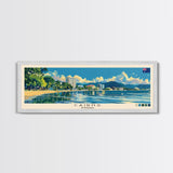 Cairns, Australia Panoramic Canvas Print, Cairns, Australia Painting, Australia Art, Cairns Travel Poster, Travel Art, Living Room Painting