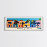 Campo Grande, Brazil Panoramic Canvas Print, Campo Grande, Brazil Painting, Brazil Art, Campo Grande Travel Poster, Travel Art, Guest Room Painting