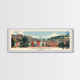 Coatbridge, Scotland Panoramic Canvas Print, Coatbridge, Scotland Painting, Scotland Art, Coatbridge Travel Poster, Travel Art, Guest Room Painting