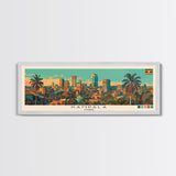 Kampala, Uganda Panoramic Canvas Print, Kampala, Uganda Painting, Uganda Art, Kampala Travel Poster, Travel Art, Living Room Painting